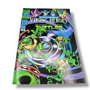 1980s Genesis West Viking Heroes x TMNT #3 Comic Book teenage ninja turtles